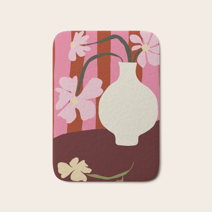Summer stripped pottery  Bath Mat Gallery Image 1