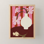 Summer stripped pottery  Mini Art Print Gallery Image 1