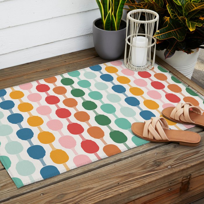 Pickleball rally Outdoor Rug Gallery Image 2