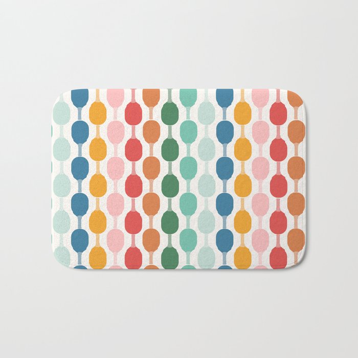 Pickleball rally Bath Mat Gallery Image 1