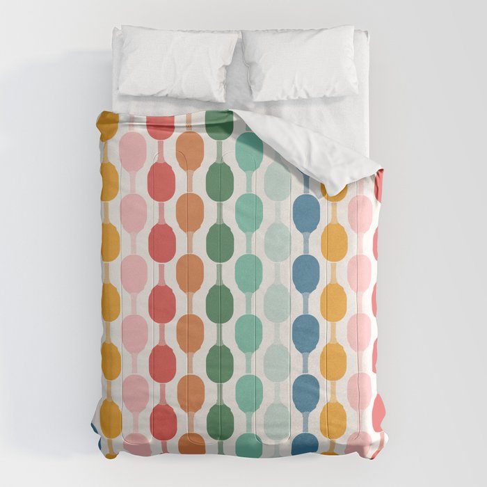 Pickleball rally Comforter Gallery Image 1