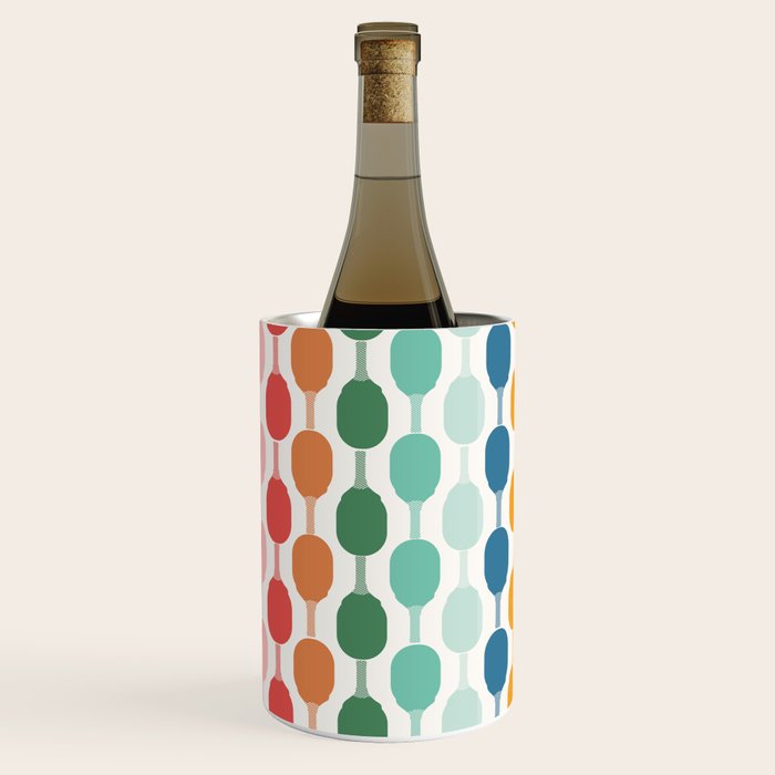 Pickleball rally Wine Chiller Gallery Image 1
