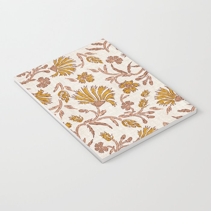 KALAMI FLORAL MUSTARD Notebook Gallery Image 3