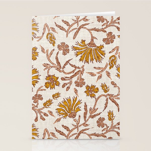 KALAMI FLORAL MUSTARD Stationery Card Gallery Image 2
