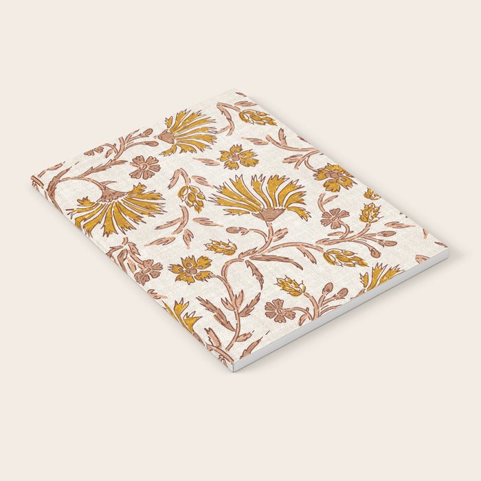 KALAMI FLORAL MUSTARD Notebook Gallery Image 2