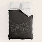 Black Pinky Swear Comforter Gallery Image 6