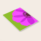 Spring Anemone pink green Notebook Gallery Image 3
