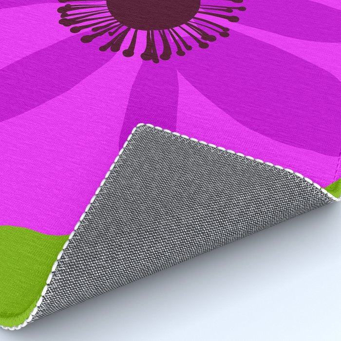 Spring Anemone pink green Rug Gallery Image 4
