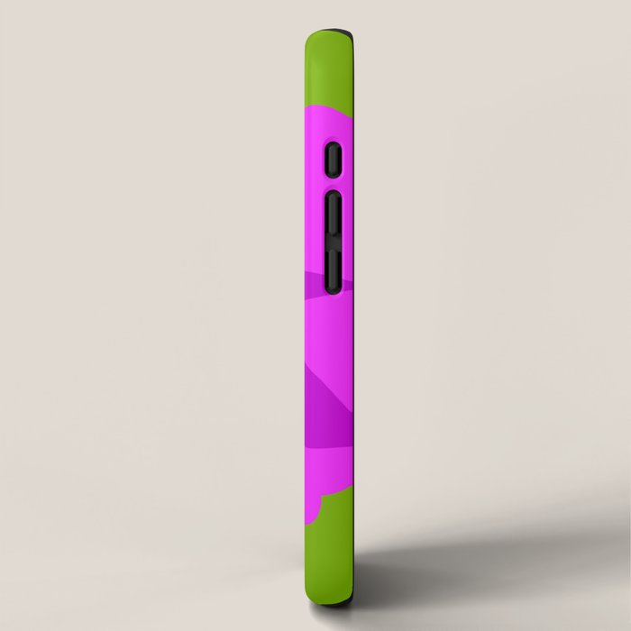 Spring Anemone pink green iPhone Case Gallery Image 2