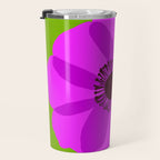 Spring Anemone pink green Travel Mug Gallery Image 3