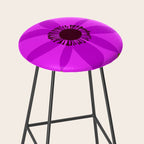 Spring Anemone pink green Stool Gallery Image 2