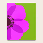 Spring Anemone pink green Notebook Gallery Image 4