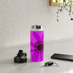 Spring Anemone pink green Water Bottle Gallery Image 4