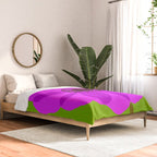 Spring Anemone pink green Comforter Gallery Image 2
