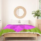 Spring Anemone pink green Duvet Cover Gallery Image 3