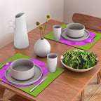 Spring Anemone pink green Placemat Gallery Image 2