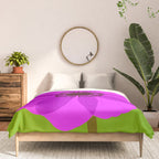 Spring Anemone pink green Comforter Gallery Image 3
