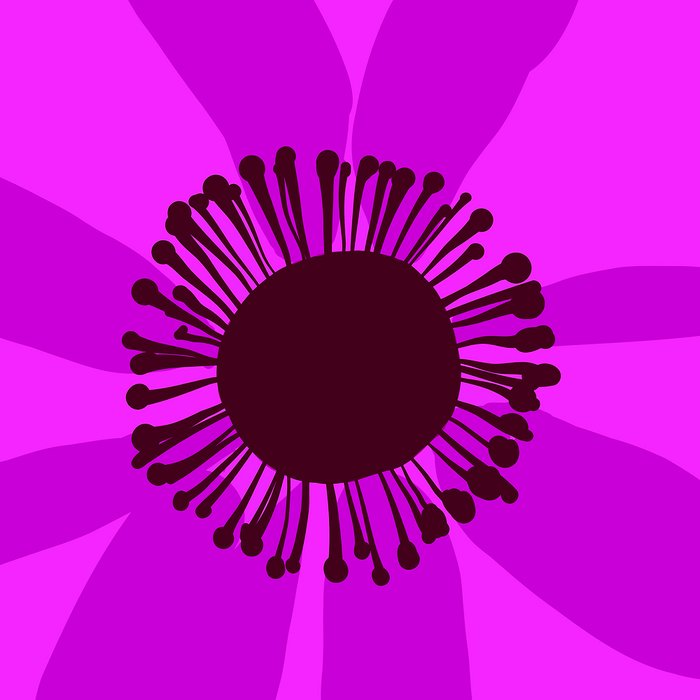 Spring Anemone pink green Coffee Mug Gallery Image 2