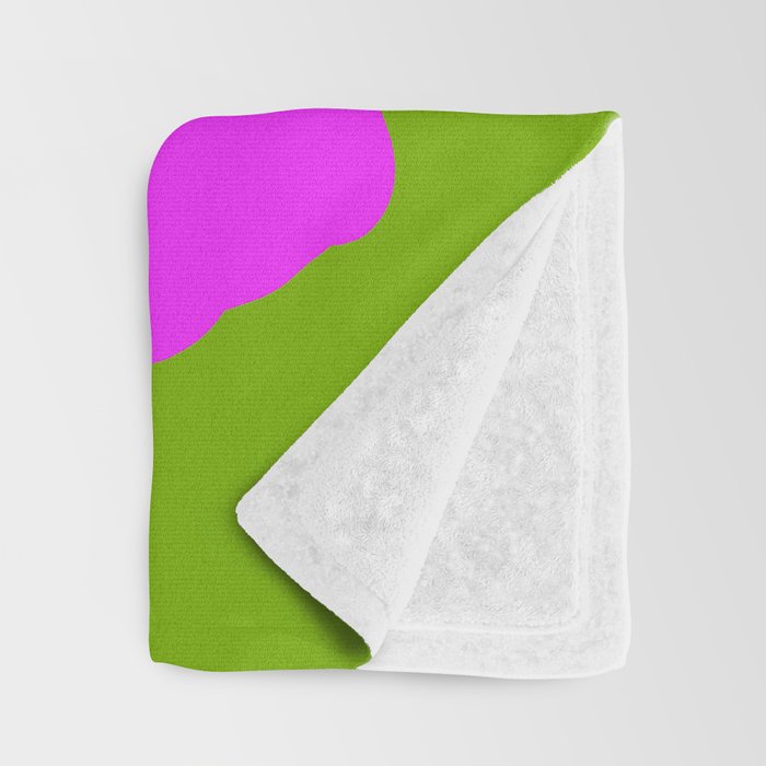 Spring Anemone pink green Throw Blanket Gallery Image 3