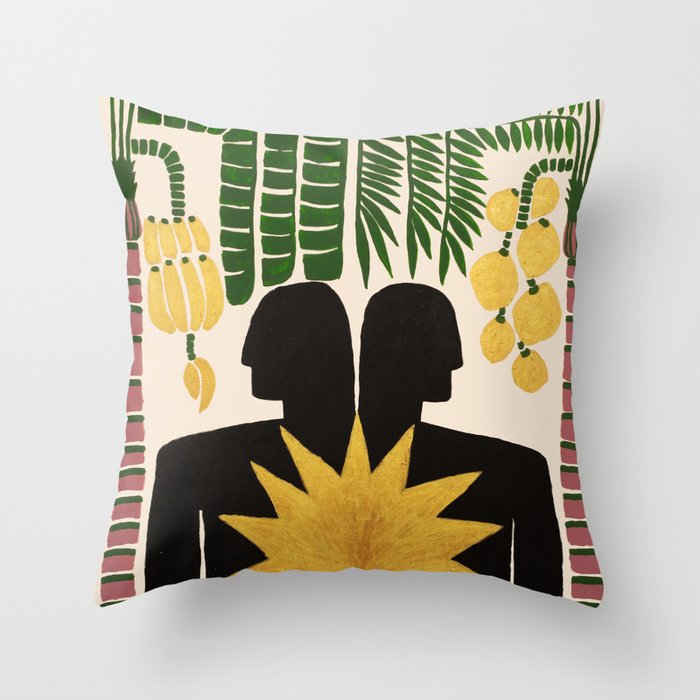 The Sun in Gemini Throw Pillow Gallery Image 6