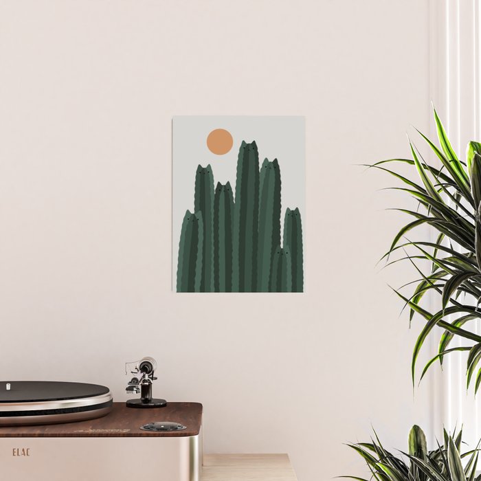 Cat and Plant 31 Poster Gallery Image 2