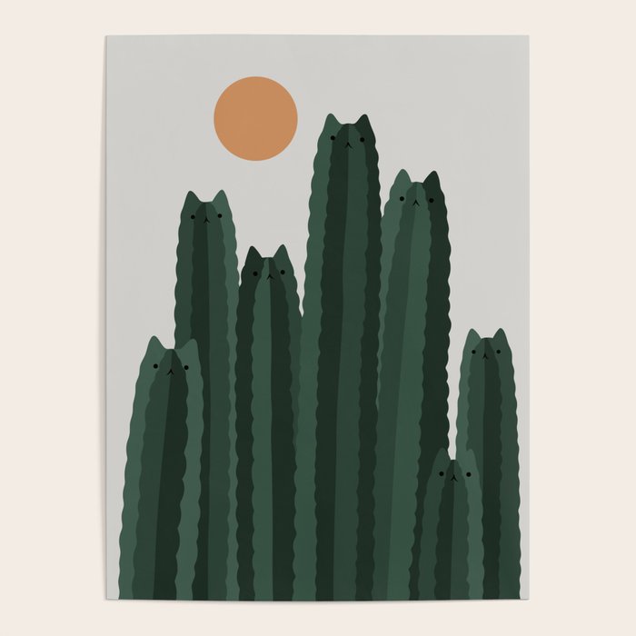 Cat and Plant 31 Poster Gallery Image 4