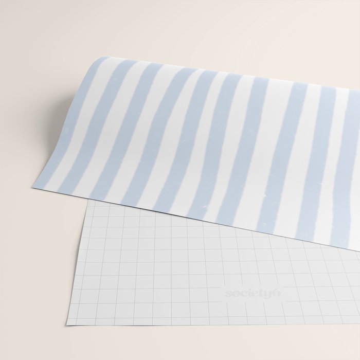 Light Blue Stripes Wrapping Paper Gallery Image 2