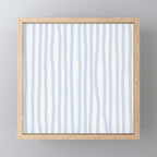 Light Blue Stripes Mini Art Print Gallery Image 1