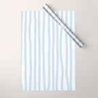 Light Blue Stripes Wrapping Paper Gallery Image 1