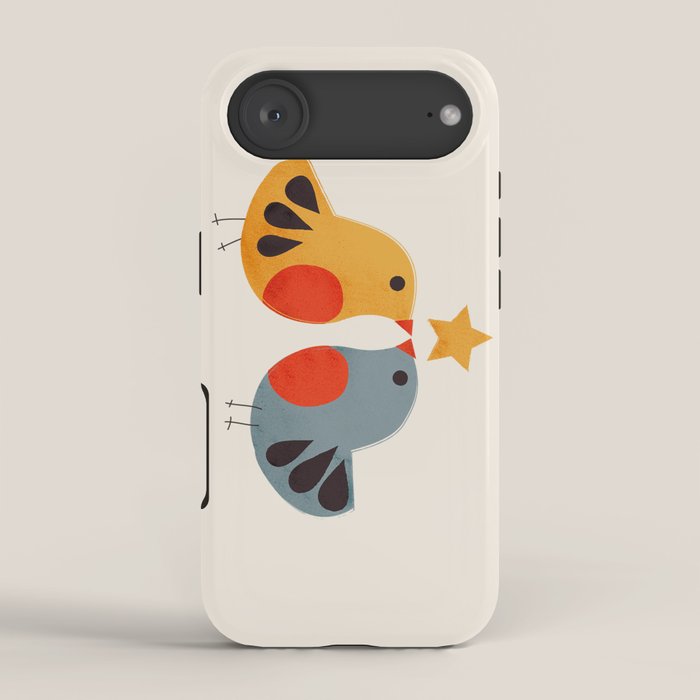 Festive Birds and Star iPhone Case Gallery Image 2