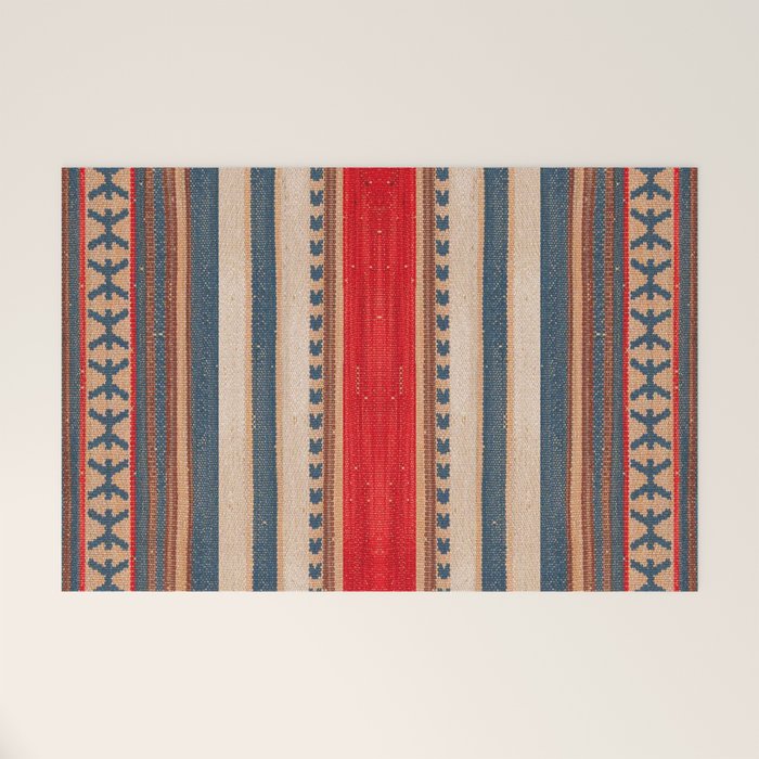 Bohemian Tapestry: Timeless Moroccan Heritage Fabrics Welcome Mat Gallery Image 1