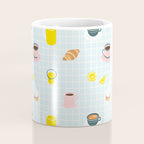 Retro breakfast coffee food pattern Coffee Mug Gallery Image 4