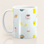 Retro breakfast coffee food pattern Coffee Mug Gallery Image 3