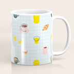 Retro breakfast coffee food pattern Coffee Mug Gallery Image 1