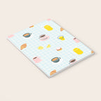 Retro breakfast coffee food pattern Notebook Gallery Image 3