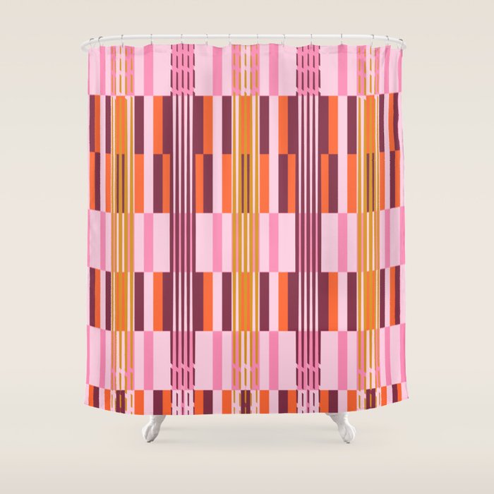 Striped Joy Shower Curtain Gallery Image 1