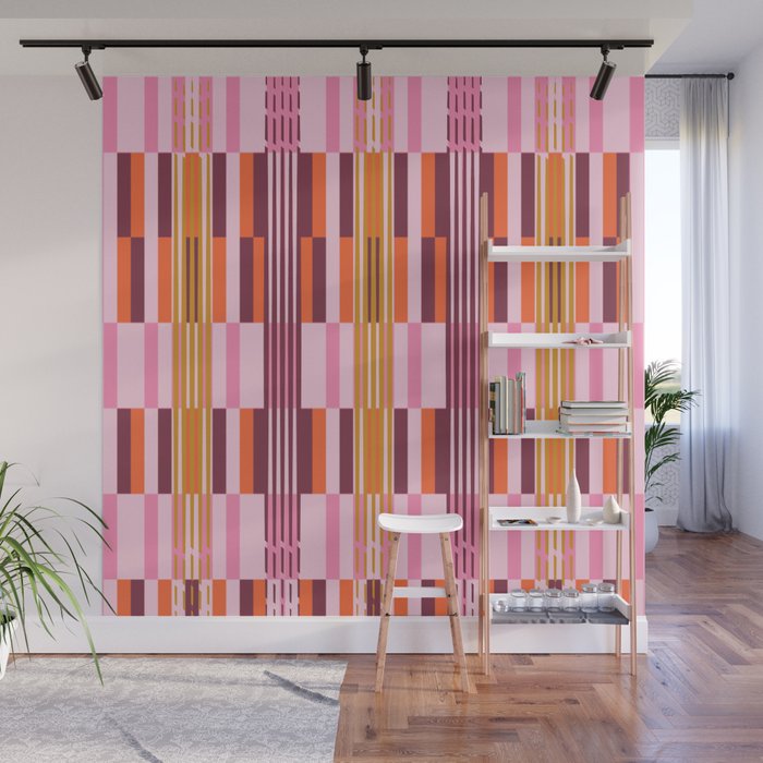 Striped Joy Wall Mural Gallery Image 1