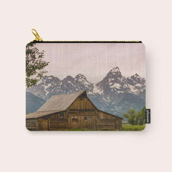 Grand Teton National Park Adventure Barn - Landscape Photography Carry All Pouch Gallery Image 1