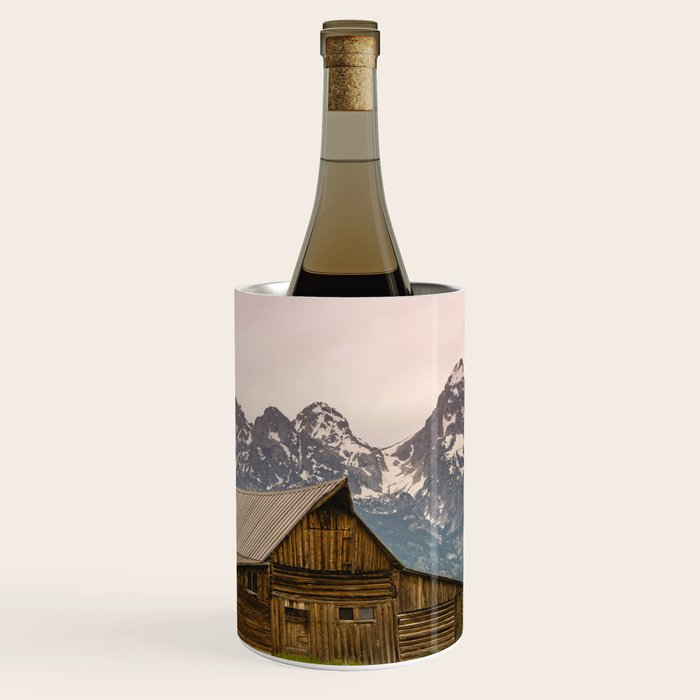 Grand Teton National Park Adventure Barn - Landscape Photography Wine Chiller Gallery Image 1