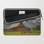 Grand Teton National Park Adventure Barn - Landscape Photography Laptop Sleeve Gallery Image 2