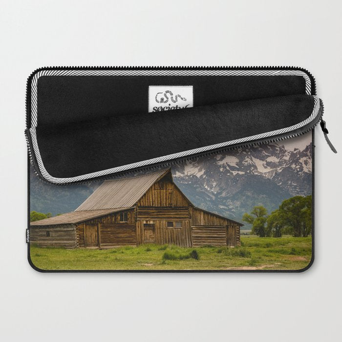 Grand Teton National Park Adventure Barn - Landscape Photography Laptop Sleeve Gallery Image 2