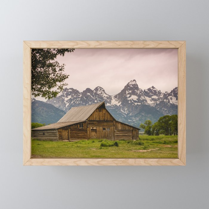 Grand Teton National Park Adventure Barn - Landscape Photography Mini Art Print Gallery Image 1