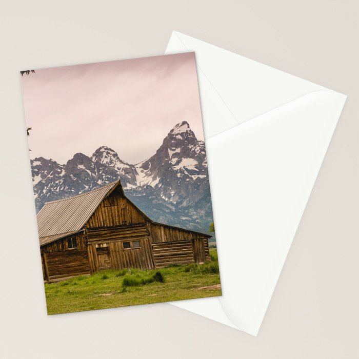 Grand Teton National Park Adventure Barn - Landscape Photography Stationery Card Gallery Image 2