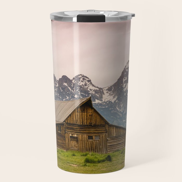 Grand Teton National Park Adventure Barn - Landscape Photography Travel Mug Gallery Image 1