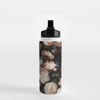 Baroque Flemish Rose Flowers Night Garden Water Bottle Gallery Image 2