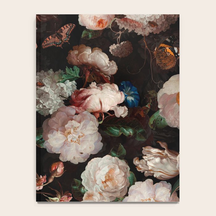 Baroque Flemish Rose Flowers Night Garden Notebook Gallery Image 4