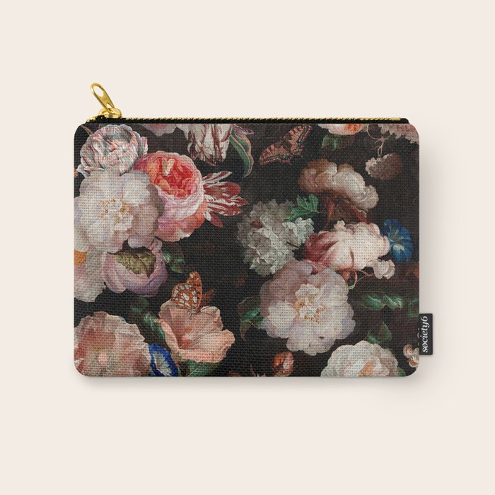 Baroque Flemish Rose Flowers Night Garden Carry All Pouch Gallery Image 1