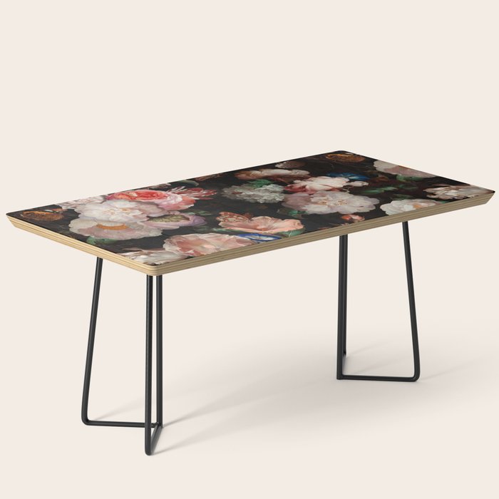 Baroque Flemish Rose Flowers Night Garden Coffee Table Gallery Image 1