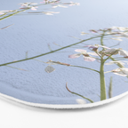 Wild radish flowers in a meadow in the spring against a clear blue sky - nature photography Bath Mat Gallery Image 3