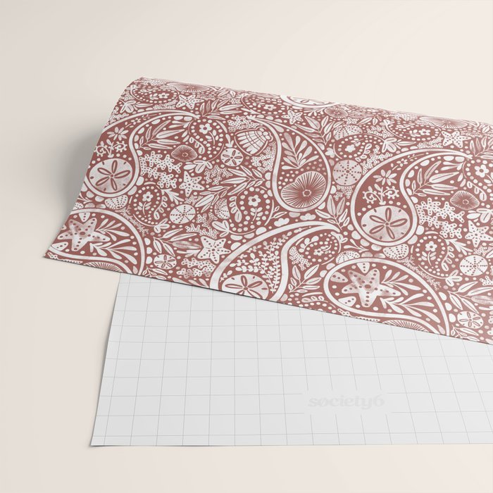 Underwater Paisley Elegance Wrapping Paper Gallery Image 2